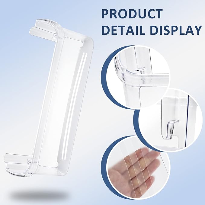 242126602 Frigidaire Door Shelf Replacement Compatible for Frigi-daire Cro-sley White-Westing-house Fridge Door Shelf Lower Side(2 Pack)-by MIFLUS,FFSS2625TS0 LFSS2612TF0 with Additional Egg Tray