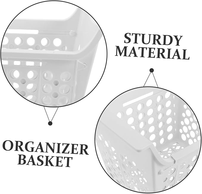 PRETYZOOM Expandable Freezer Organizer Basket Hanging Bin for Chest Freezer with Drainage Versatile Fridge Storage Maximize Vertical Space