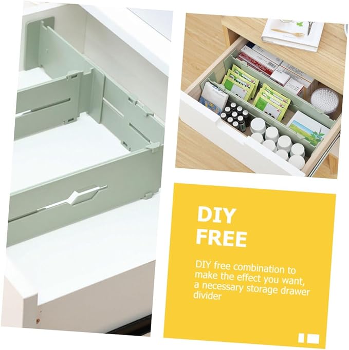 4pcs Adjustable Retractable Drawer Partition Boards for Organized Storage Versatile Drawer Dividers for Socks Underwear and Home Organization