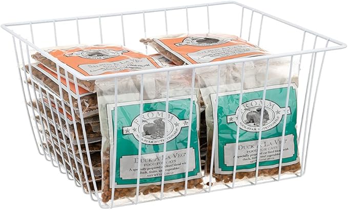 Y.Z.Bros Freezer Storage Organizer Baskets, Household Refrigerator Chest Organization with Built-in Handles for Cabinets, Pantry, Closets, Bedrooms