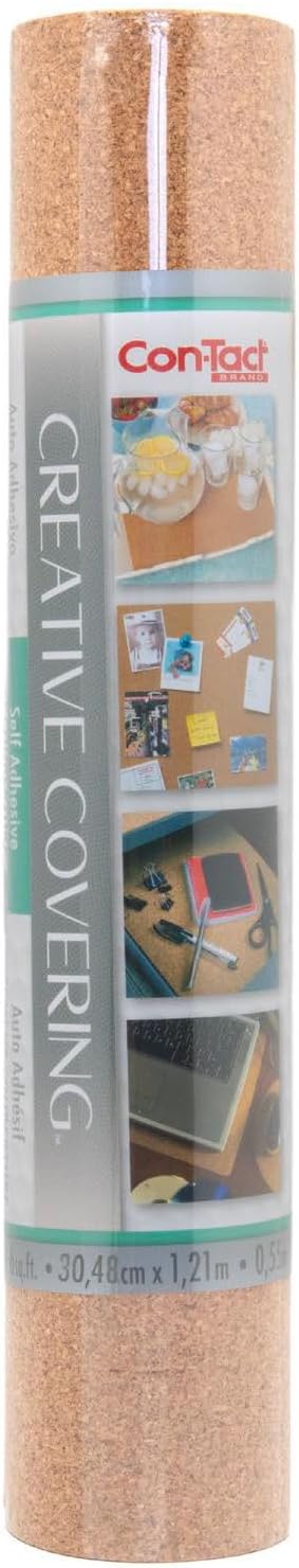 Con-Tact Brand Cork Roll, Self-Adhesive, 12" x 4'