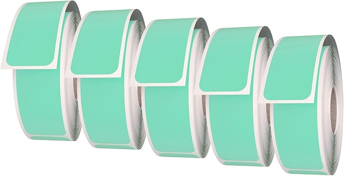 Royal Green Rectangular Color-Coding Labels 3x1-10 Sticker Rolls (75mm x 25mm) - 2500 Pack