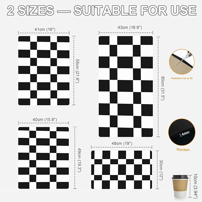 Dish Drying Mat & Coffee Mat for Kitchen Counter, Absorbent Microfiber Waterproof Mat with Non-Slip Backing, Multi-Size Multi-Color Options, Sink and Coffee Bar Accessories
