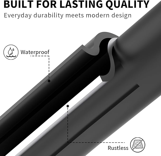 WZRUA Adhesive Towel Hooks for Bathrooms 4 Pack Matte Black Stainless Steel and Zinc Alloy Sticky Wall Hooks for Hanging Heavy Duty Self Adhesive Robe Shower Hanger for Kitchen, Closet, Cabinet, Door