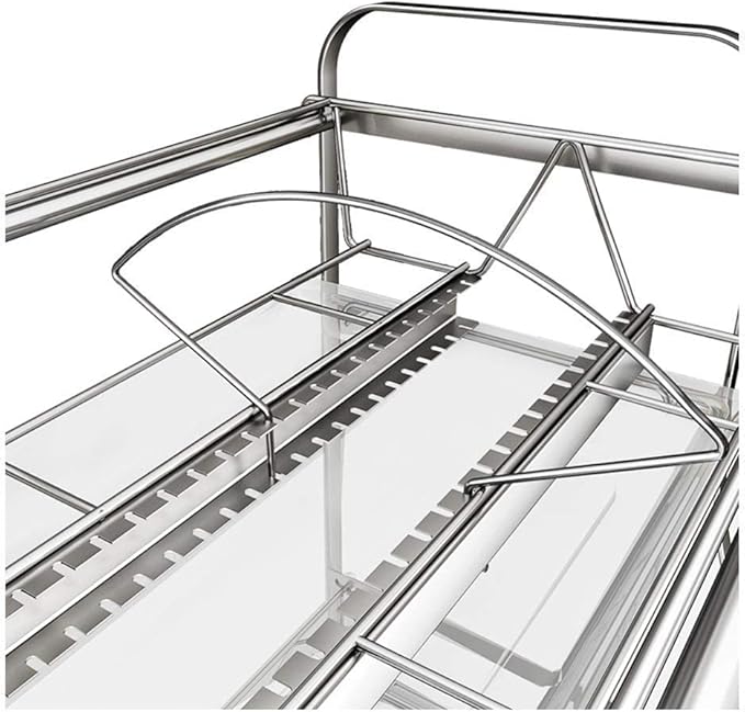 304 Stainless Steel Dish Rack - Kitchen Dish Drain Holder, Efficient Drying & Storage for Dishes, Bowls, Utensils, and Chopsticks - Space-Saving Organizer for Home Kitchen