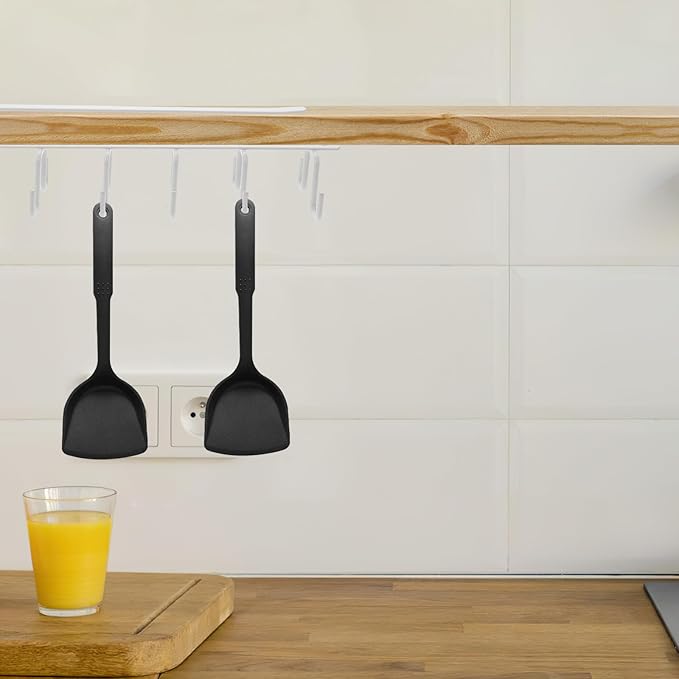 SAFIGLE Under Cabinet Mug Hooks Rack White Iron Kitchen Utensil Holder Rack Space-Saving Cup Drainer Organizer for Household Kitchen Storage