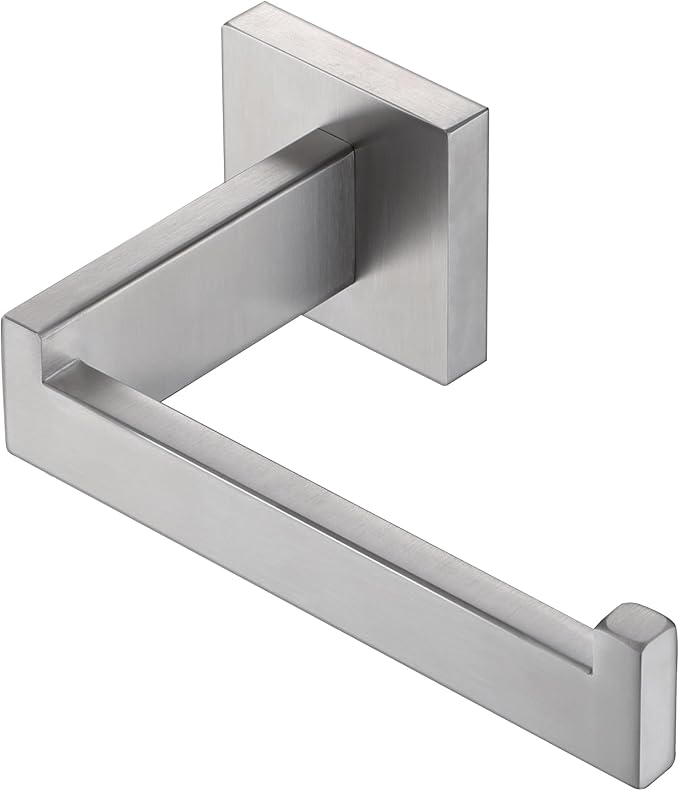 LANC Bathroom Toilet Paper Holder, Brushed Nickel Toilet Paper Roll Holder Wall Mounted for Bathroom Washroom, Contemporary Tissue Roll Holder TP Dispenser Hangers Stainless Steel, A8807BN