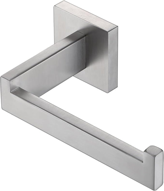 LANC Bathroom Toilet Paper Holder, Brushed Nickel Toilet Paper Roll Holder Wall Mounted for Bathroom Washroom, Contemporary Tissue Roll Holder TP Dispenser Hangers Stainless Steel, A8807BN