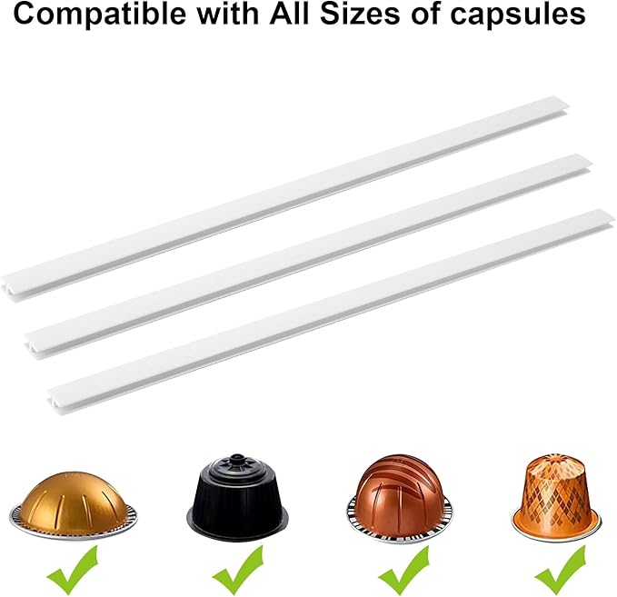 K Cup Holder Self-Adhesive Wall Mount - 12 Pod Coffee Organizer for Suitable for a Variety of Scenarios and a Variety of Brand Space-Saving Countertop or Cabinet Storage - White (12-Pack)