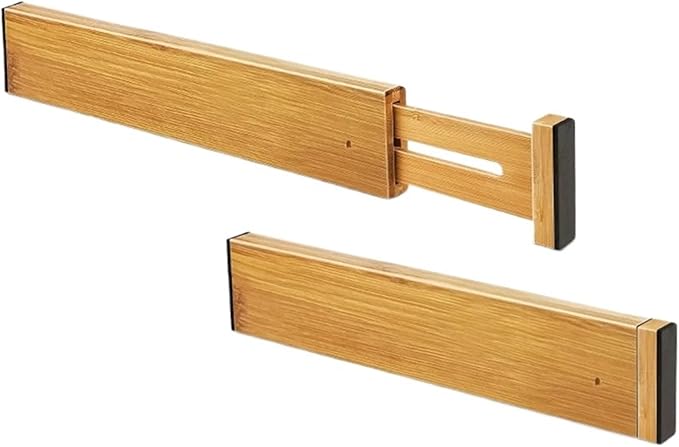2/4 Pcs Drawer Dividers Organizers Adjustable Expandable Spring Loaded Separators For Kitchen Bedroom Dresser For Home(L-2PCS)