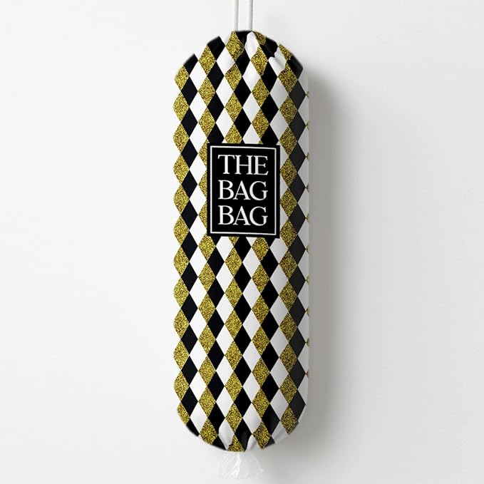 The Bag Bag Grocery Bags Holder, Argyle Buffalo Check Plaid Grocery Bags Holder Organizer For Shopping Sack, Reusable Hanging Trash Sack Dispenser, Kitchen Gift For Women Family Friends Grandma Mom