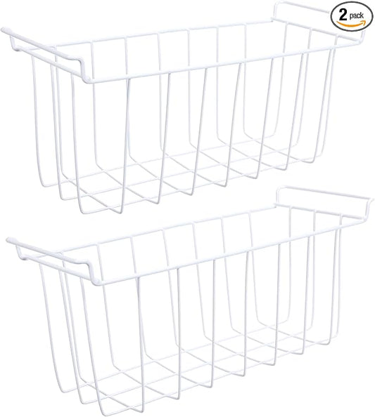 17.5 Inch Freezer Wire Basket Organizer Bins Compatible for Midea, Insignia, Arctic King, Magic Chef, Vissani Chest Freezer, 12932000000583 2Pack