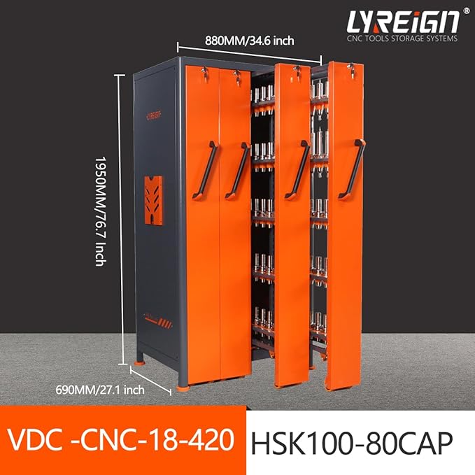 Large Capacity CNC Tool Holder Vertical Drawer Cabinet, Multi-Purpose CNC Tool Storage Cabinet, CNC Tool Storage Rack Equipment for Workers Warehouses Machining Centers