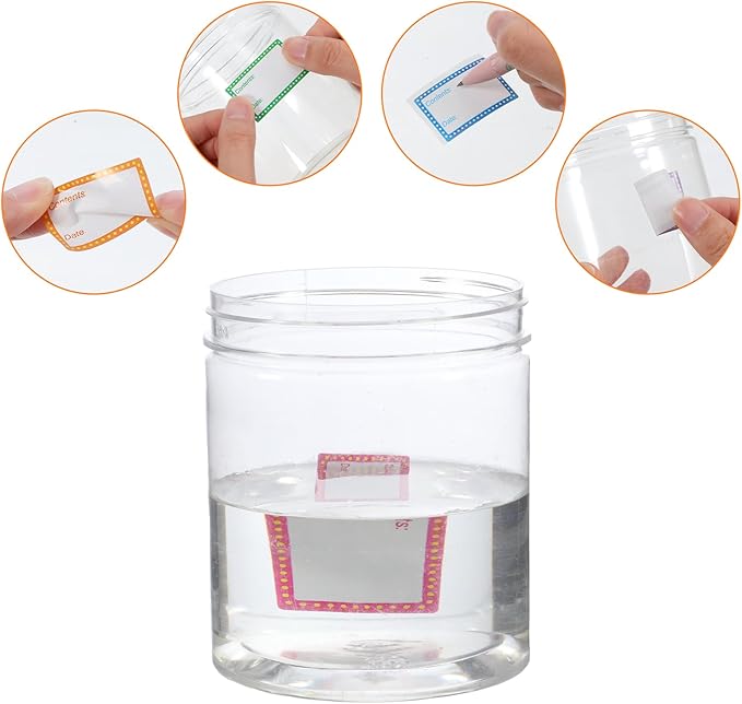 PEOVLVN Freezer Labels to Write On, Removable Freezer Tape 25x40mm Food Labels Stickers Waterproof Oil Resistant Date Label for Food Containers Jars Canning Storage Bins Kitchen Supplies(1000PCS)