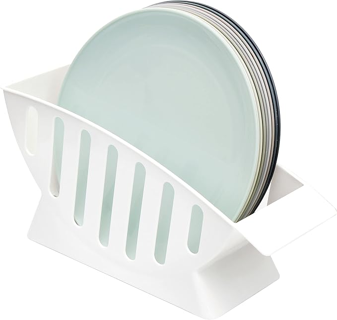 Youngever 10 Inch Dinner Plates Holder, Dish Drainer, Salad Plate Holder, Dessert Plate Holder, Dinner Plates Rack, Plastic Plates Holder