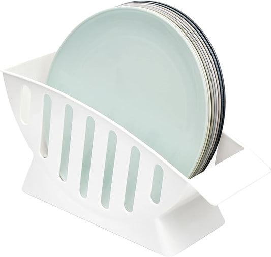 Youngever 10 Inch Dinner Plates Holder, Dish Drainer, Salad Plate Holder, Dessert Plate Holder, Dinner Plates Rack, Plastic Plates Holder