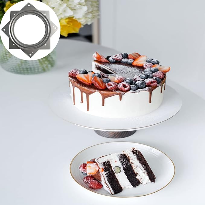 1 Pcs 6 Inch Susan Turntable Bearings Susan Turntable Lazy Susan Turntable Square Rotating Bearing Plate Lazy Susan Hardware Swivel Plate, for Swivel Plate,Corner Cabinet,Revolving Shelve in Kitchen