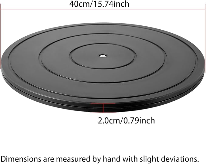 ZZRANYE 16 Inch Heavy Duty Rotating Swivel Stand - 360 Degree Rotating Lazy Susan Base with Steel Ball Bearings for Model Base/Plants/Crafts Stand/Monitors/TV/Potted Plants