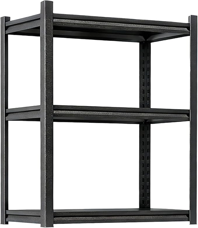 Pantry Kitchen Shelves, Metal Shelving, 3 Tier Bakers Rack With Storage Pantry Shelf, 1800 Lbs Industrial Shelving Stand, Kitchen Storage Organization Free Standing Shelves, Black 27.6"W×13.8"D×31.5"H