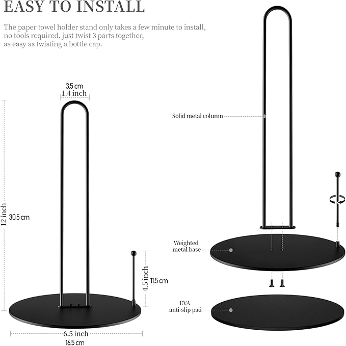 Paper Towel Holder-Standing Paper Towel Holders (Disc 2p)