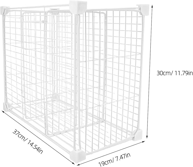 Chest Freezer Divider Storage Organizers, 3 Compartments Mesh Metal Basket, Modular Shelf Separator, Freezer Organization Tray, Refrigerator Drawer Bin