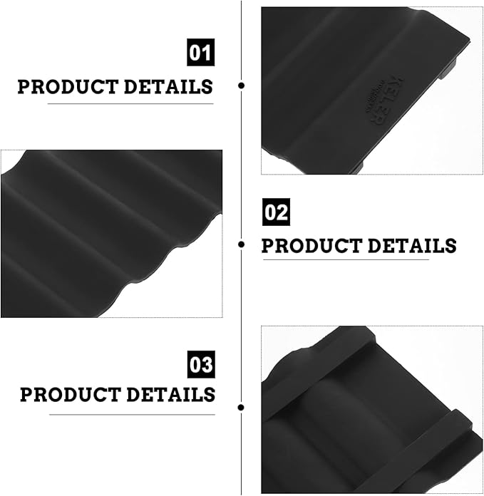 Cabilock Fridge can Organizer Mat 2-Pack Non-Slip Beer Bottle Stacking Pad for Refrigerator Kitchen Storage 10.03 X 3.93 X 0.78In
