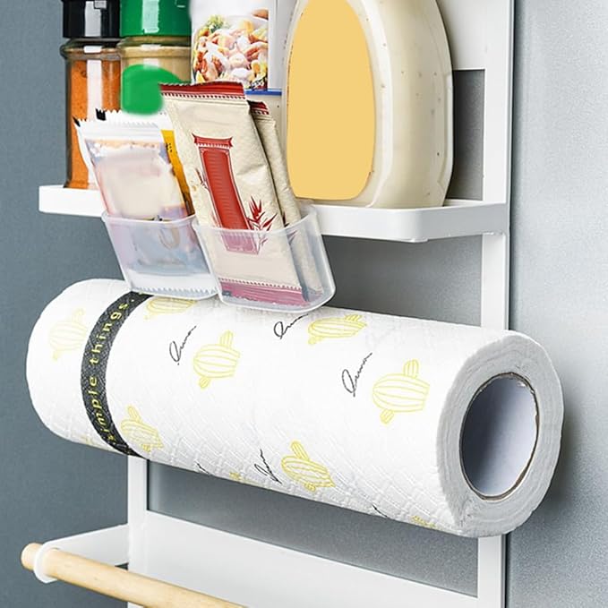 4pcs Refrigerator Side Door Box Refrigerator Side Door Hanging Organizer Snack Rack Organizer Spices mini food containers Fridge Sauce Bag Organizer pp desktop storage box