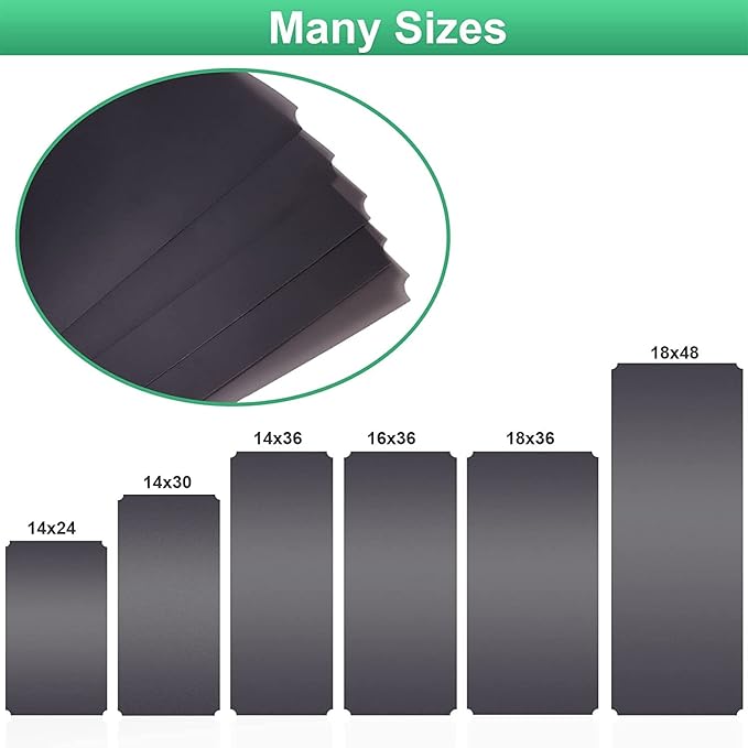 Slendor Wire Shelf Liner 16" x 36" Value Pack of 5 Flat Heavy Duty Waterproof Non-Adhesive Industrial Strength Plastic Mats for Tier Shelving Unit, Gray