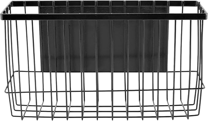Magnetic Fridge Organizer Basket - 11lb Capacity, Tool-Free Setup, Removable Storage for Spices/Foil/Wrap | Kitchen/Office/Locker