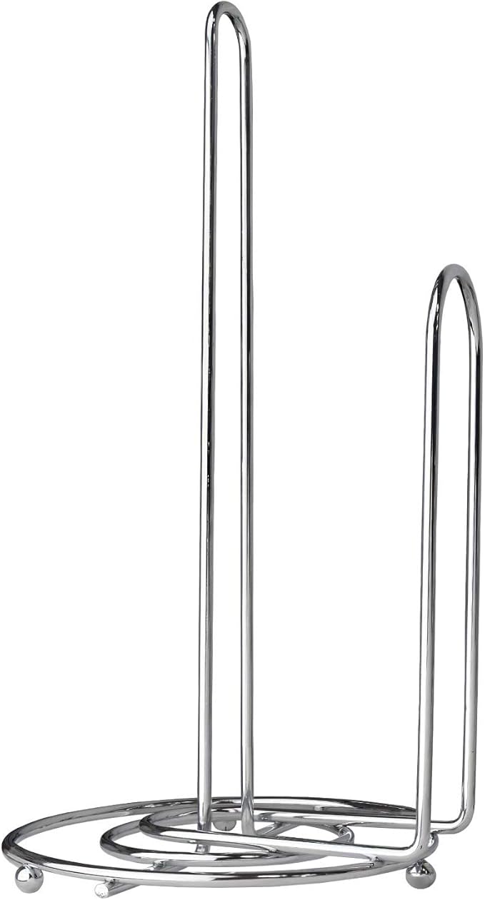 Blue DonutsOne-Handed Tear Paper Towel Dispenser, Modern Chrome Countertop Paper Towel Holder