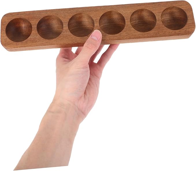 Wooden Egg Holder for Refrigerator Space-saving Egg Tray for Countertop Elegant Design Smooth Finish and Compact Kitchen Organizer