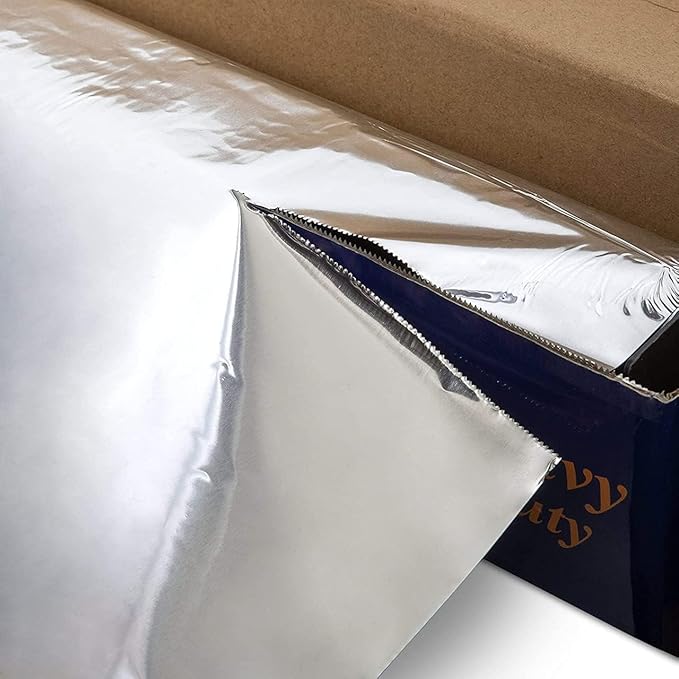 4 Count Heavy Duty Aluminum Foil Roll for Food 18 Inches 500 FT Heavy Duty Food Safe Foil Wrap Pony Package