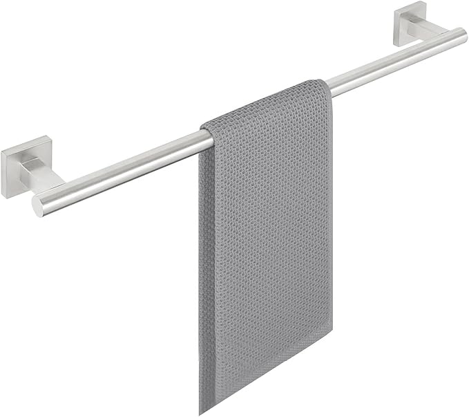 Alise Bathroom Towel Bar, 24 Inch Towel Racks for Bathroom, SUS304 Stainless Steel Towel Holder Heavy Duty Wall Mounted Towel Rack Brushed Nickel Towel Bar