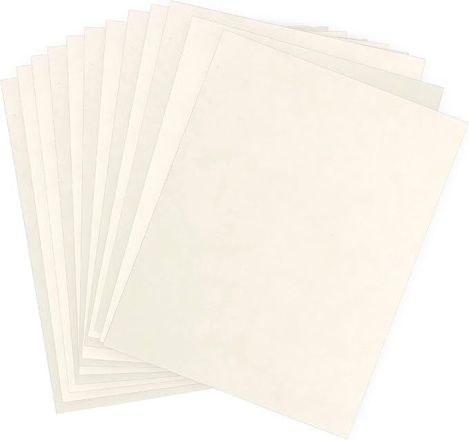S.E.I Pocelain Velvet Paper, Felt Fabric For Drawer and Jewelry Box Liner, 8.5" x 11" - 12 Sheets