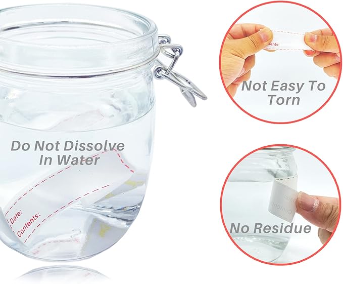 600pcs 1 x 3 Inch Removable Storage Stickers,Self-Adhesive Food Freezer Date Labels-Waterproof Oil-Resistant Easy Clean Leaves no Residue Perfect for Kitchen Containers,Blue Labels