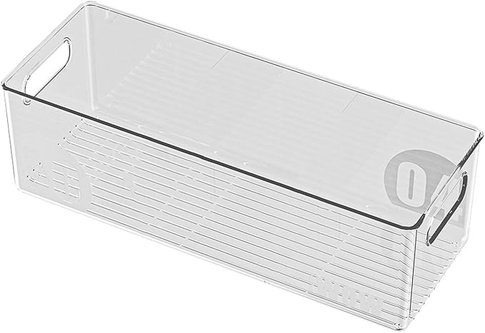 Clear View Refrigerator Organizer, Food Grade Storage Bins For Fridge & Freezer, Space Efficient Kitchen Storage Container