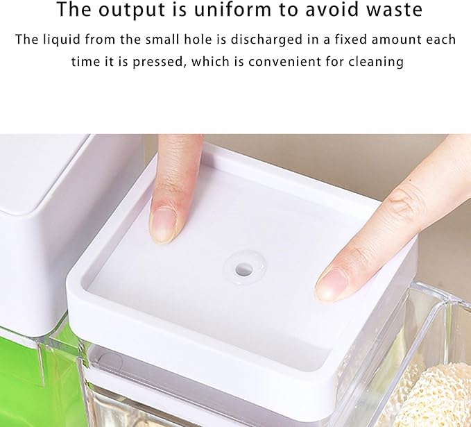 Press Styles Soap Dispenser Shelf Bathroom Counter Organizers Includes Detachable Storage Tray for Toothbrush Bathroom Soap Dispenser with Storage Tray