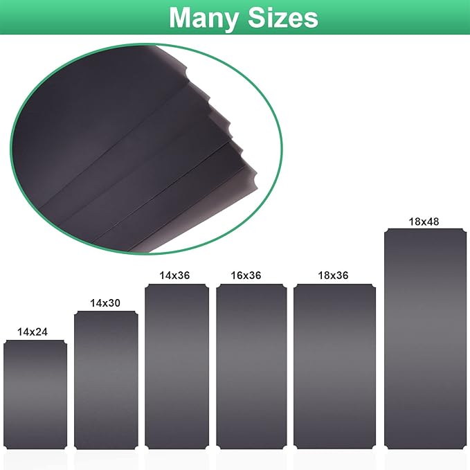 Slendor Wire Shelf Liner 18" x 36" Value Pack of 5 Flat Heavy Duty Waterproof Non-Adhesive Industrial Strength Plastic Mats for Tier Shelving Unit, Gray