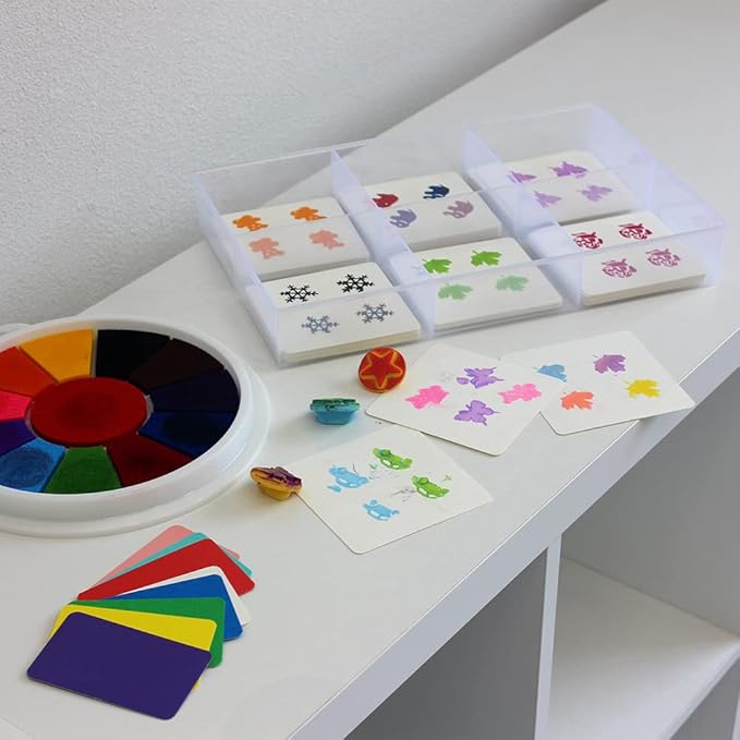 BangQiao 2 Pack Fixed 6 Grids Clear Plastic Organizer Sorting Tray with Large Compartment, Transparent Storage Divider Box Container Case for Hardware, Craft, Sewing Kit, Office Supplies, Small Parts