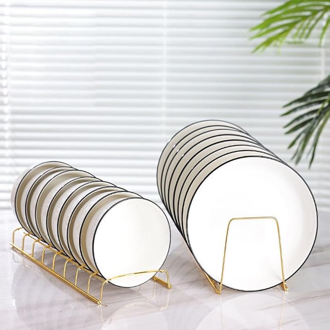 Small Bowl Drainer,Stainless Steel Bowl Drying Rack for Kitchen Counter Organizer Storage, Storage Shelf, Chrome (1 Dish Rack and 1 Bowl Rack(Gold))