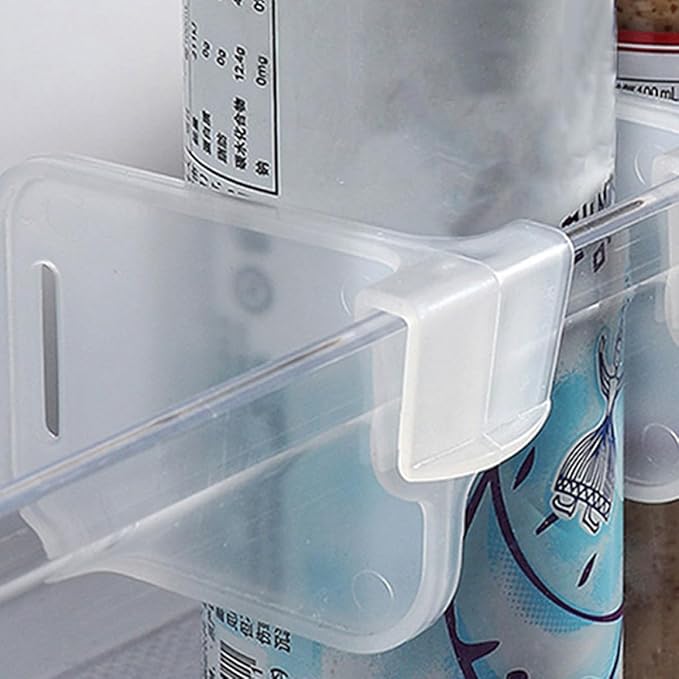 Housoutil 100 Pcs Refrigerator Side Door Partition and Fridge Drawer Divider Adjustable Food Storage Organizer for Kitchen and Pantry Space Management