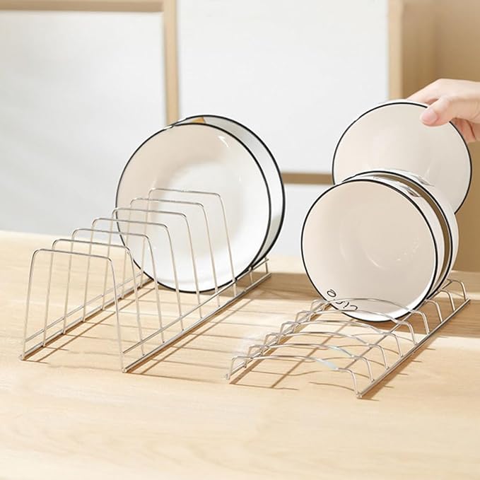 KESYOO Stainless Steel Dish Drying Rack Bowl Drainer Rack Kitchen Tableware Drain Countertop Storage Organizer for Kitchen Sink