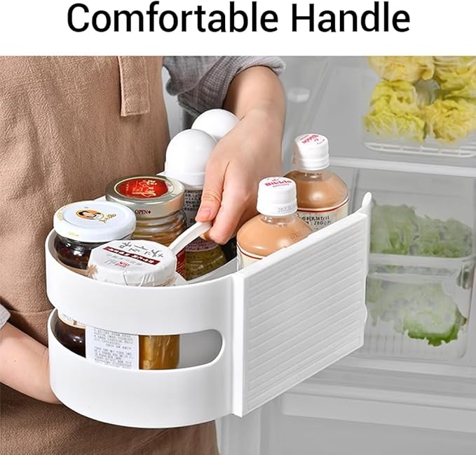 Lazy Susan Turntable, 360°Rotate Fridge Turntable Organizer, Pantry Kitchen Cabinet Dining Table Counter top Vanity, Storage Rotating Shelves for Pantry Kitchen Cabinet Dining Table