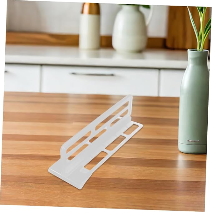 6pcs Refrigerator Dividers 26cm Adjustable Fridge Compartment Organizers Plastic Clip-on Food Separators for Home Kitchen Storage and Fridge Classification