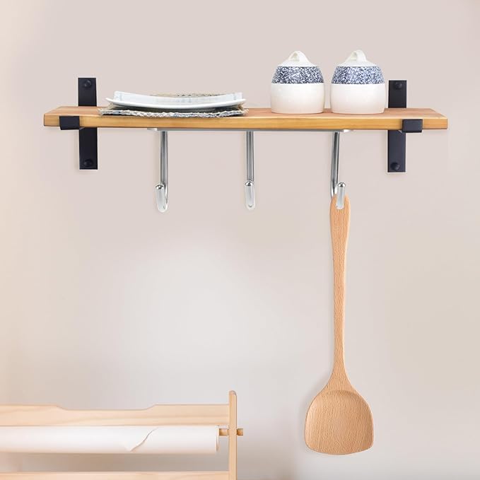 Cabilock Under Cabinet Mug Hanger Metal Coffee Mug Holder with 3 Rotatable Hooks Kitchen Cup Rack for Cabinet Storage and Household Organization
