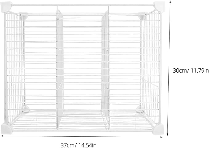 Chest Freezer Divider Storage Organizers, 3 Compartments Mesh Metal Basket, Modular Shelf Separator, Freezer Organization Tray, Refrigerator Drawer Bin