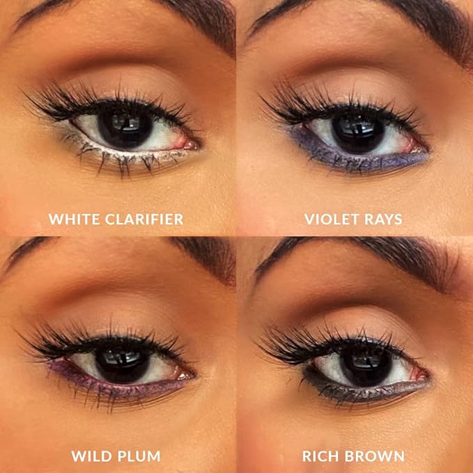 VASANTI Kajal Waterline Eyeliner Pencil (Violet Rays) - Long lasting, Blendable, Safe for Sensitive Eyes, Waterline Eye Liner - Water resisitant & Smudge proof - Opthalmologist Approved and Tested