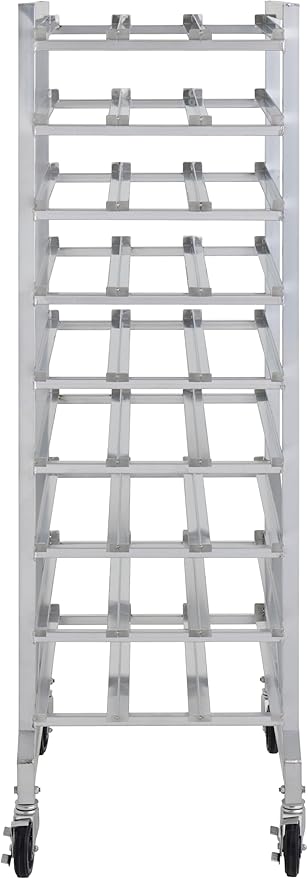 Full Size Mobile Aluminum Commercial Can Rack - Fully Welded (32L-040)