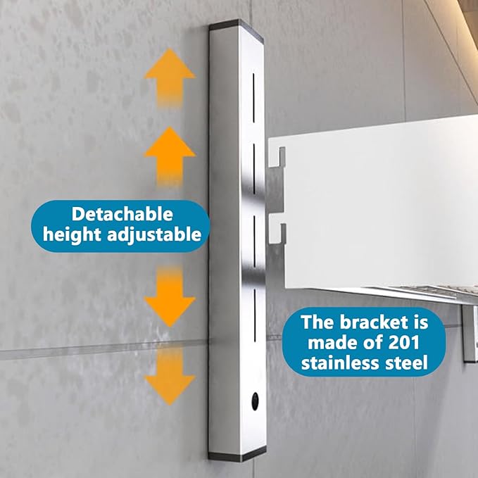 2Tier Wall Mounted Dish Drying Rack, Stainless Steel Hanging Dish Drainer with Drain Tray, Large Capacity Kitchen Storage Shelf with Utensil Cutlery Holder, for Plates Bowls & Mugs (23.6x11.8x19.7in)