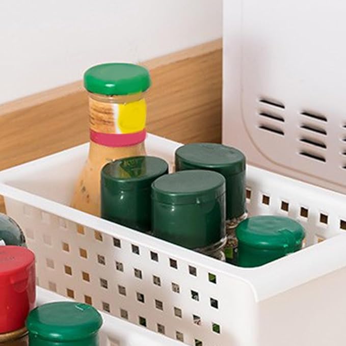 Under Shelf Storage Basket Organizer, Hanging Storage Baskets Hanging for Closet Wardrobe Kitchen for Expandable Rod Under Sink Organizer
